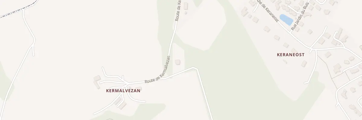 Plan du 605 Rte de Kermalvezan à Landerneau