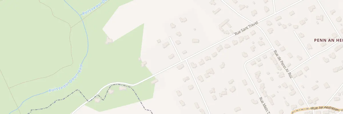 Plan du 5765F Rue Sant Trevel à Plomeur