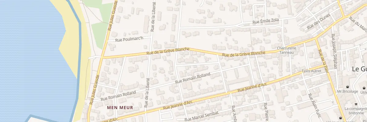 Plan du 10 Rue E et J Rosenberg à Guilvinec