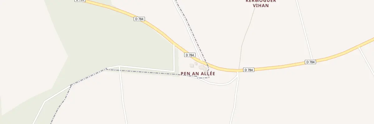 Plan du 297 Pen Alle Liors Plous à Landudec