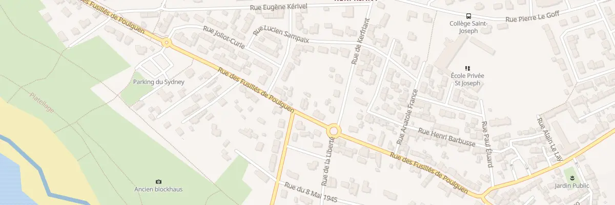 Plan du 48 Rue des Fusillés de Poulguen à Guilvinec