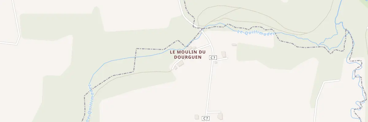 Plan du 1 Moulin de Dourguen à Ploudaniel