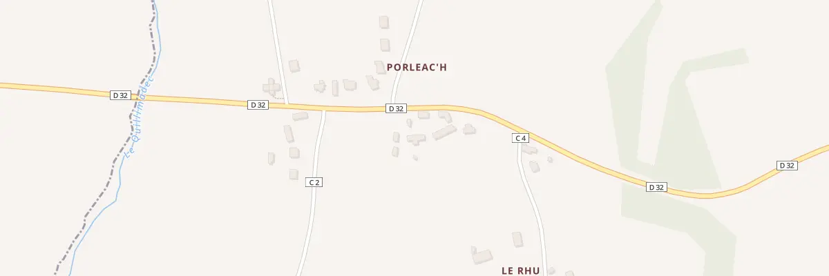 Plan du 52 Porleac’h Bras à Trégarantec