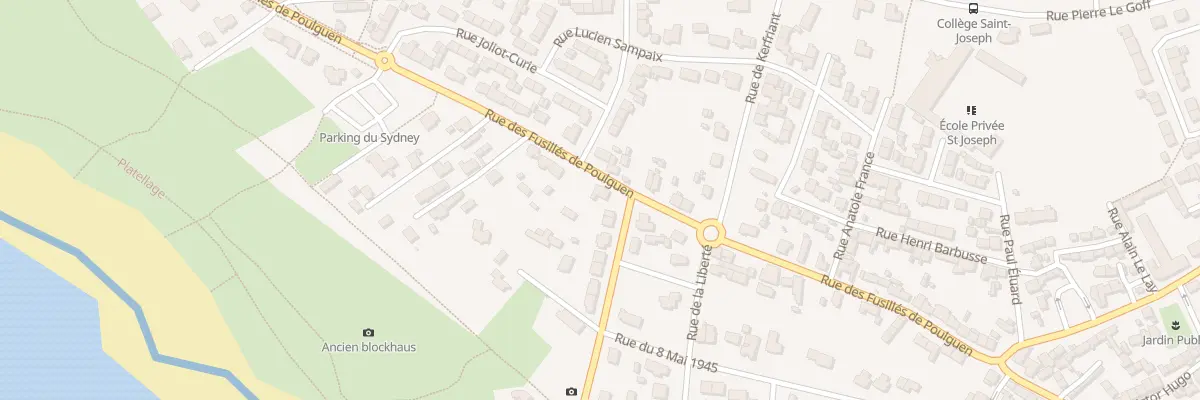 Plan du 47 Rue des Fusillés de Poulguen à Guilvinec