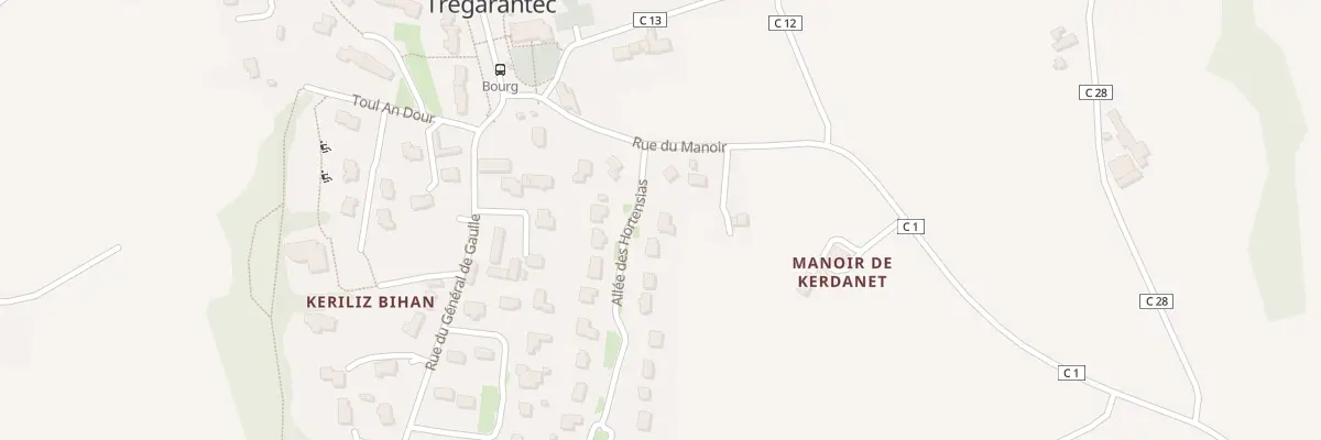 Plan du 1 All des Hortensias à Trégarantec