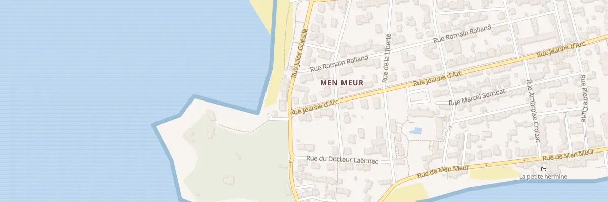 Plan du 86 Rue Jeanne d’Arc à Guilvinec