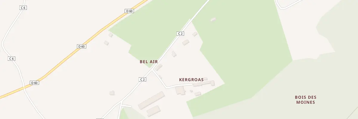 Plan du 5090 Kergroas à Landévennec