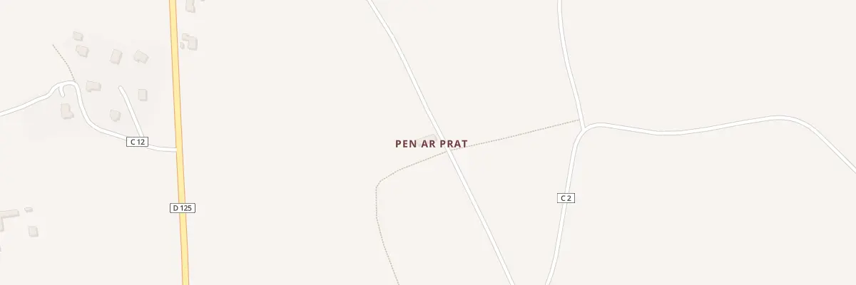 Plan du 232 Pen Ar Prat à Goulven