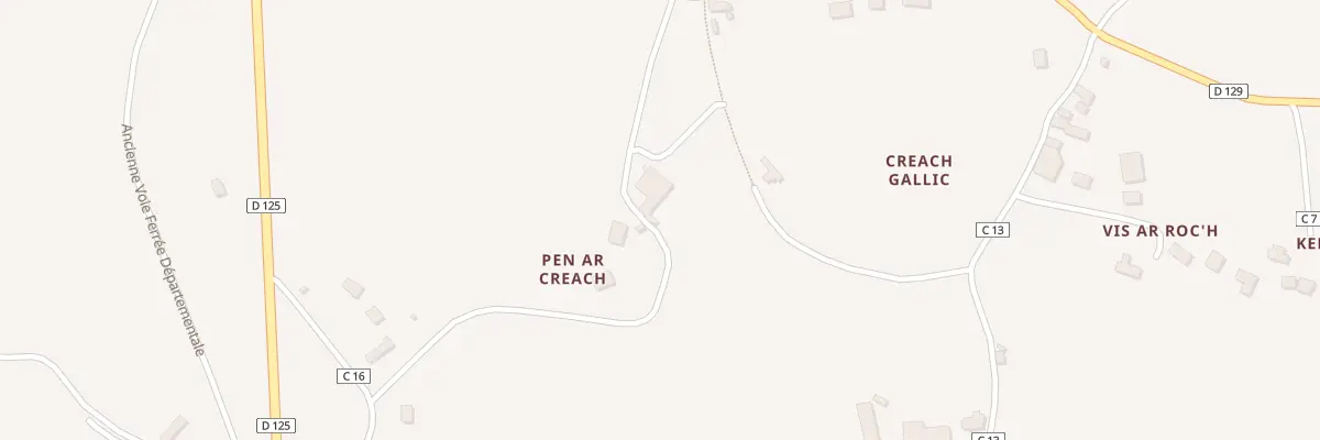 Plan du 405 Pen Ar Creach à Goulven