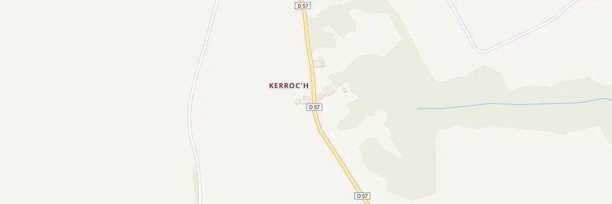 Plan du 1 Kerroc’h à Peumerit