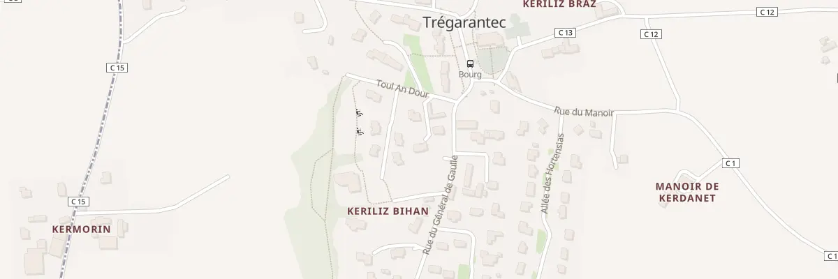 Plan du 5077 Toul an Dour à Trégarantec