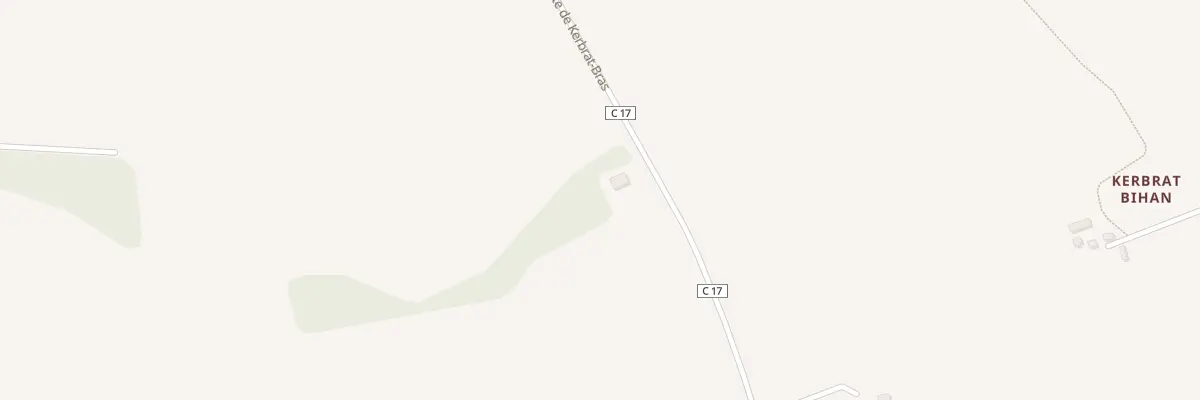 Plan du 1 Kerbrat Bras à Trégarantec