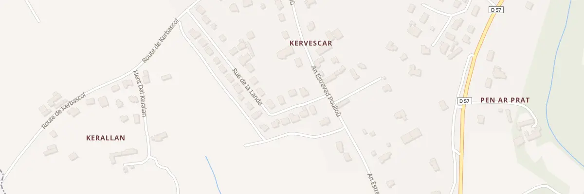 Plan du 28 Rue de la Lande à Plonéour-Lanvern