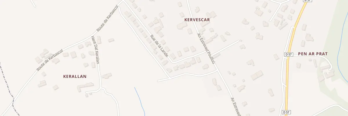 Plan du 24 Rue de la Lande à Plonéour-Lanvern