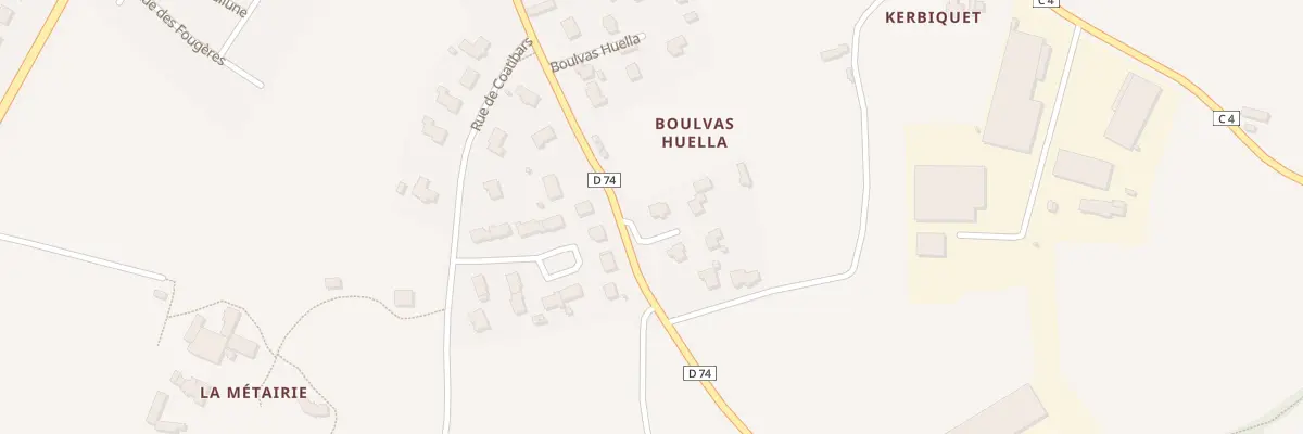 Plan du 25 Boulvas Huella à Plouider