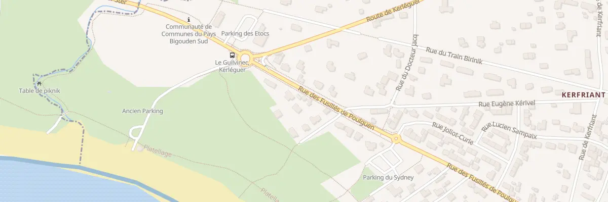 Plan du 83 Rue des Fusillés de Poulguen à Guilvinec