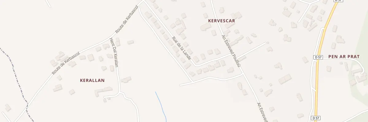 Plan du 21 Rue de la Lande à Plonéour-Lanvern