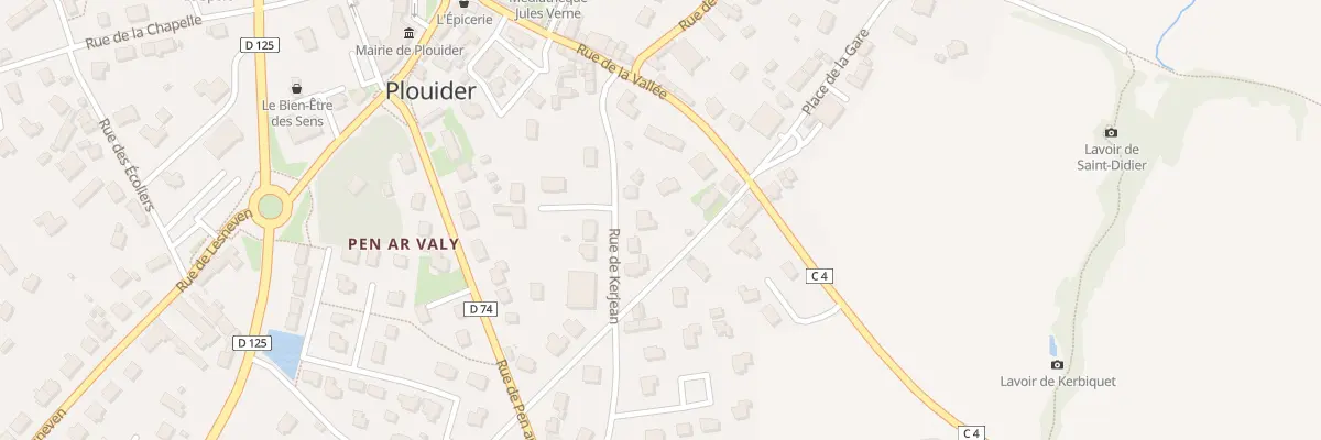 Plan du 5 Rue de Kerjean à Plouider