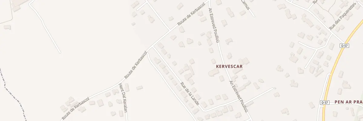 Plan du 10 Rue de la Lande à Plonéour-Lanvern