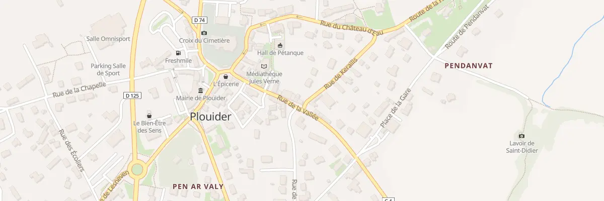 Plan du 19 Rue de la Vallée à Plouider