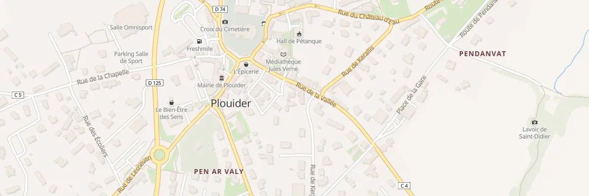 Plan du 2 Rue de Kerjean à Plouider