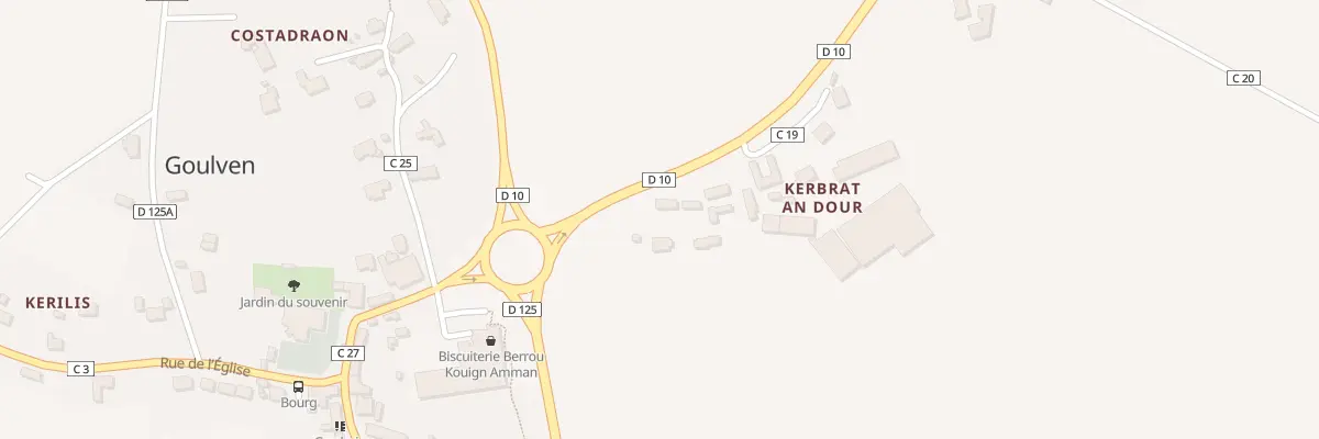 Plan du 1 Kerbrat An Dour à Goulven