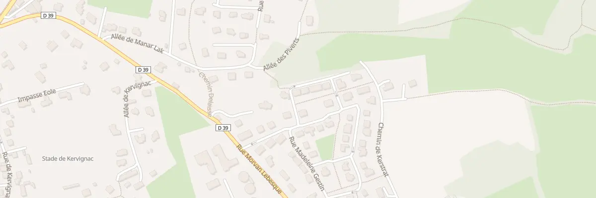 Plan du 2 Rue Yvonne Kervarec à Douarnenez