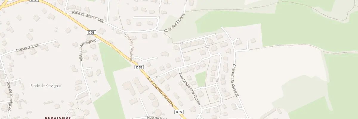 Plan du 1 Rue Yvonne Kervarec à Douarnenez