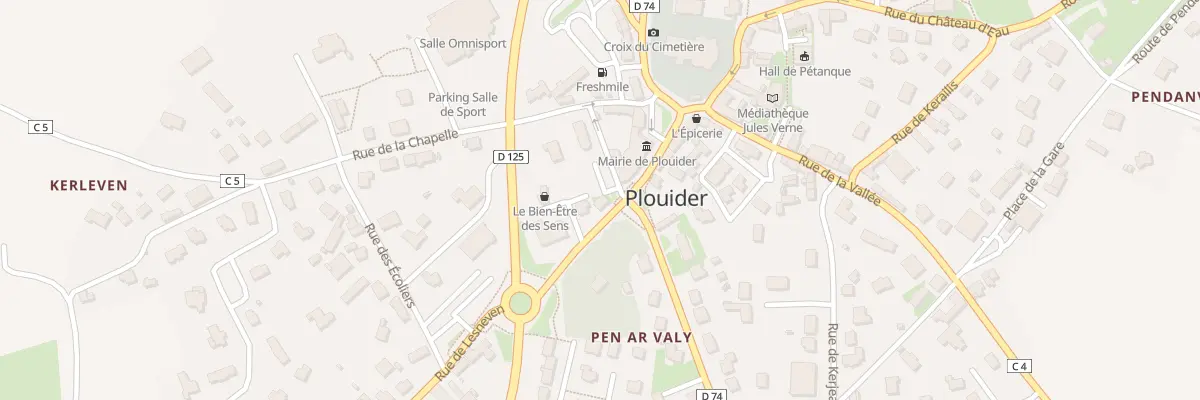Plan du 4 Rue de Lesneven à Plouider