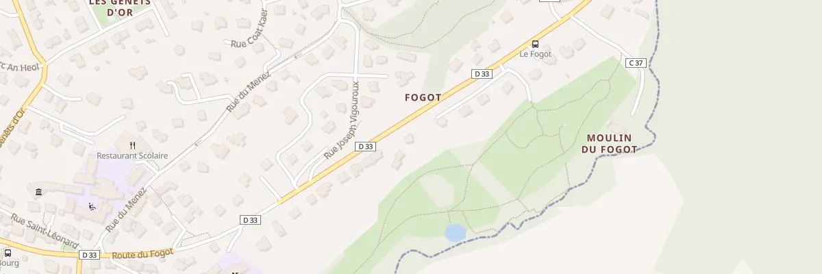 Plan du 415 Rte du Fogot à Loperhet