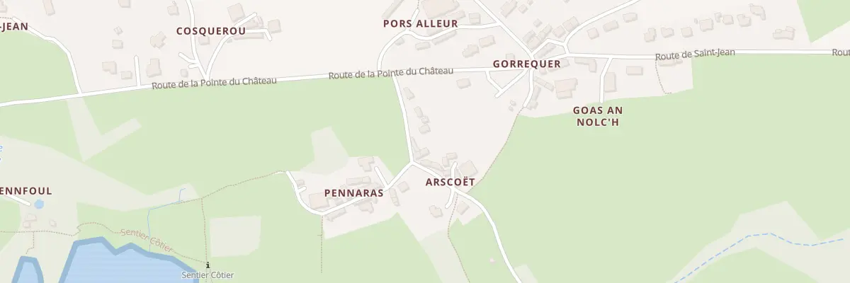 Plan du 8 Arscoet à Logonna-Daoulas