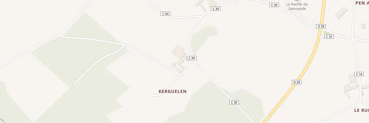 Plan du 1 Kerguelen à Dirinon