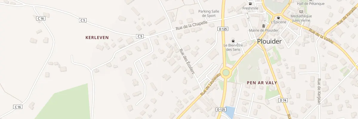 Plan du 8B Rue des écoliers à Plouider