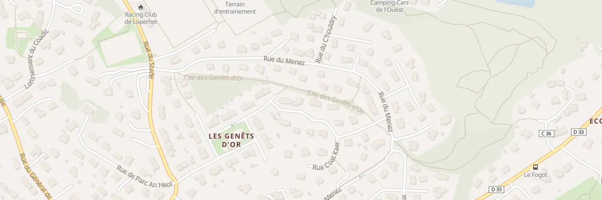 Plan du 9 Rue Goarem Laouic à Loperhet