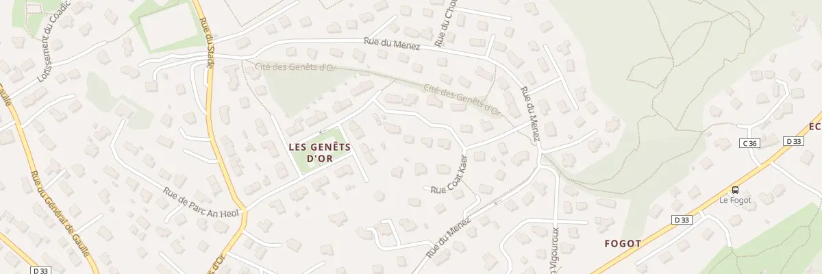 Plan du 10 Rue Goarem Laouic à Loperhet