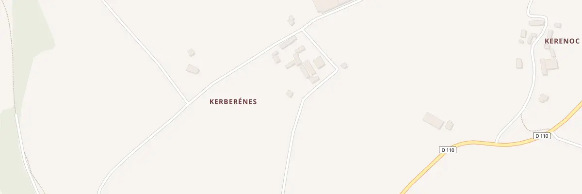 Plan du 257 Kerberenes à Lesneven
