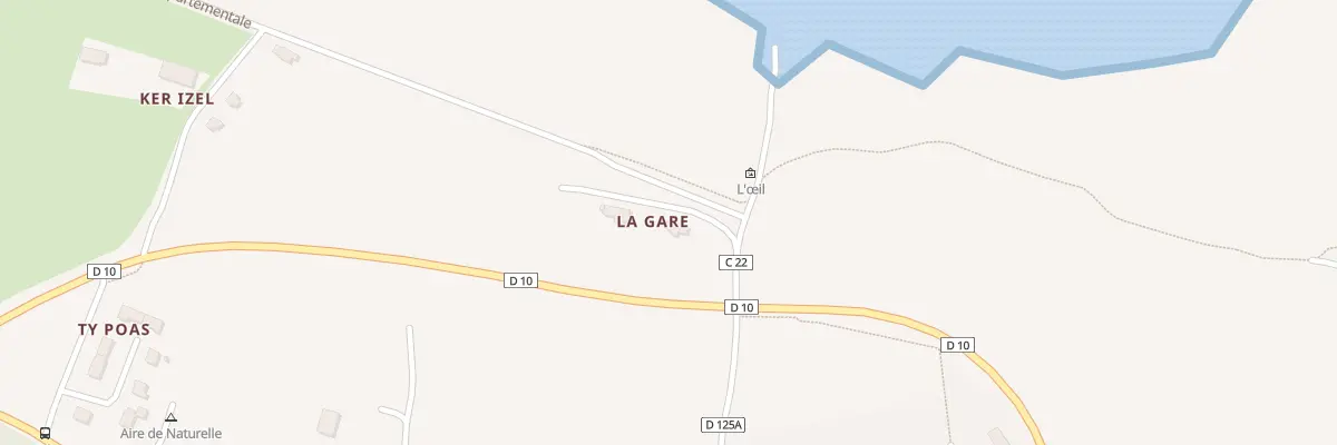 Plan du 70 La Gare à Goulven