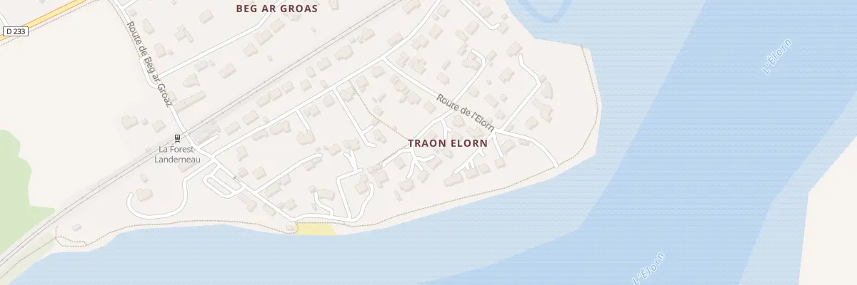 Plan du 5 Traon Elorn à La Forest-Landerneau