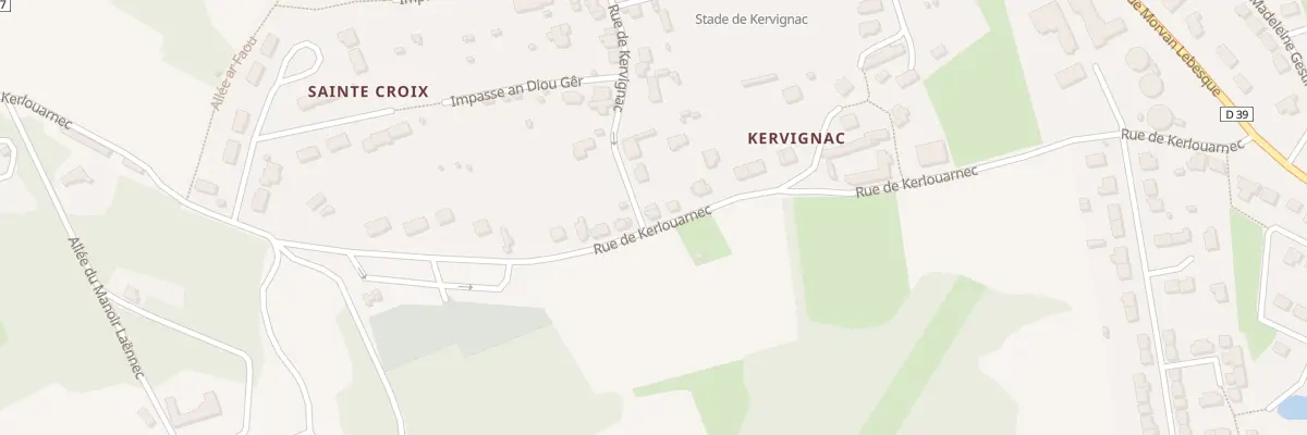Plan du 43 Rue de Kervignac à Douarnenez