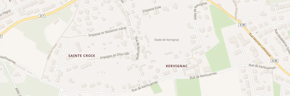 Plan du 31 Rue de Kervignac à Douarnenez