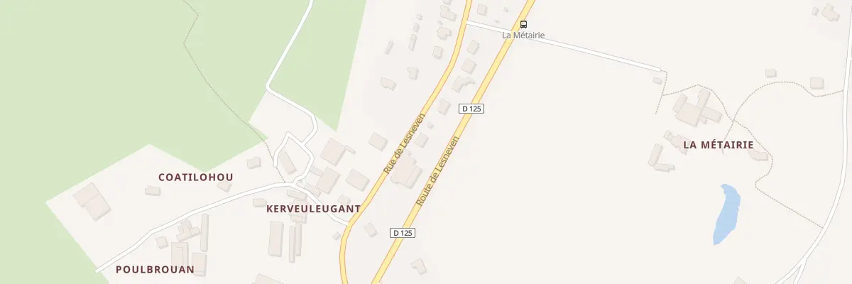 Plan du 47 Rte de Lesneven à Plouider
