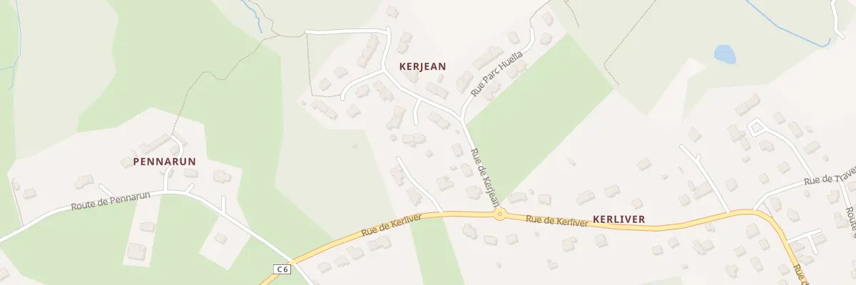 Plan du 8 Rue de Kerjean à Logonna-Daoulas
