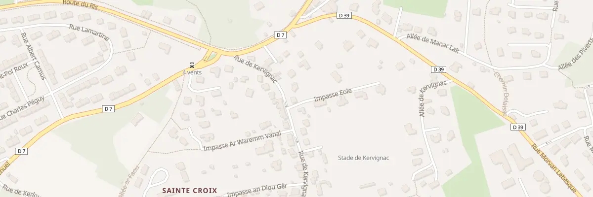 Plan du 15 Rue de Kervignac à Douarnenez
