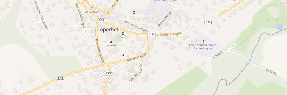 Plan du 3 Rue de l’Eglise à Loperhet