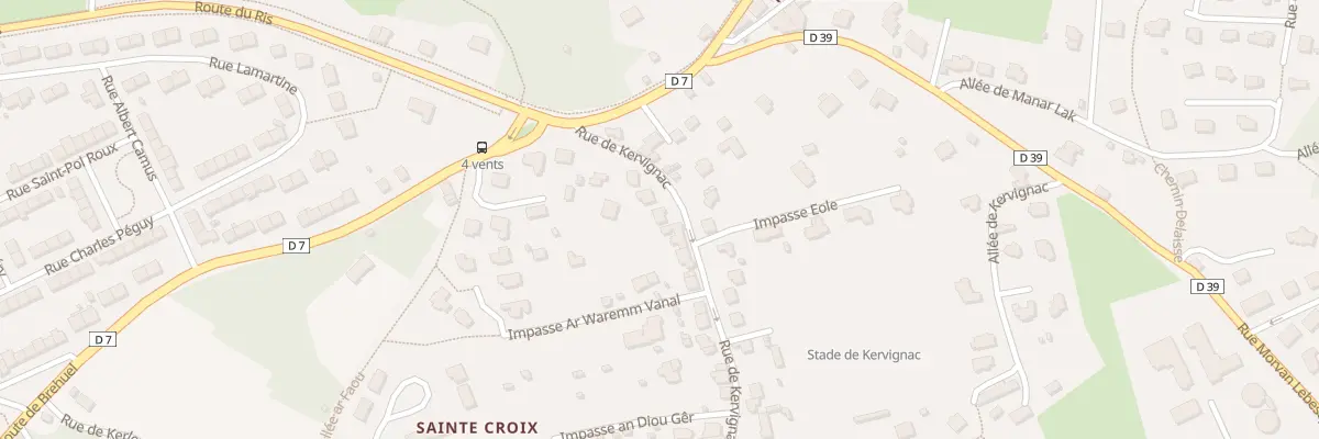 Plan du 14 Rue de Kervignac à Douarnenez
