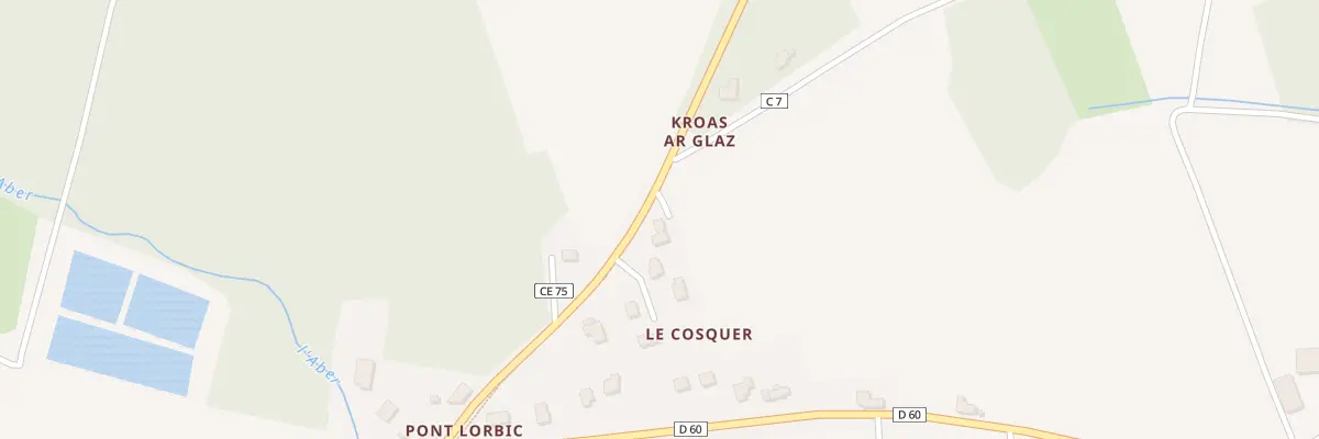 Plan du 1 Res des Chênes à Argol