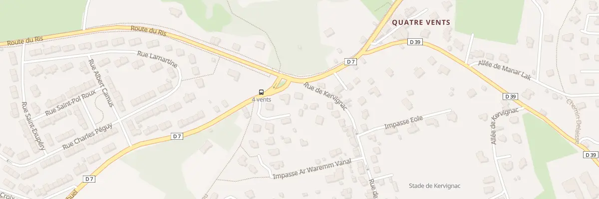 Plan du 2 Rue de Kervignac à Douarnenez