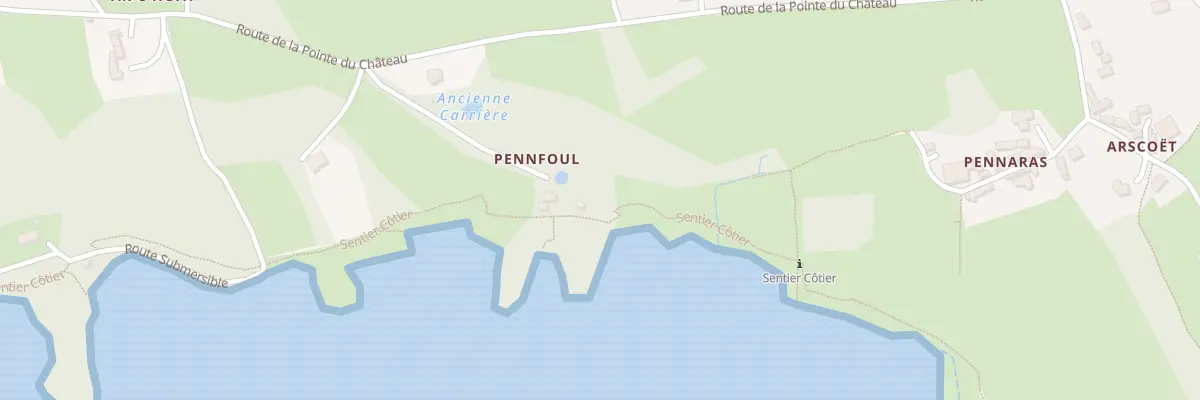 Plan du 8 Penfoul à Logonna-Daoulas