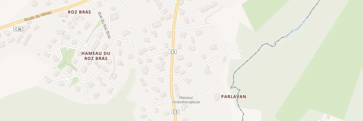 Plan du 22 Rte de Rostiviec à Loperhet