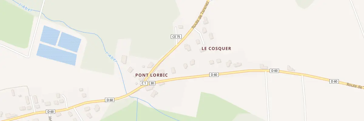 Plan du 158 Pont Lorbic à Argol